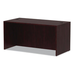 Alera 59.13 in. x 29.5 in. x 29.63 in. Valencia Series Straight Front Desk Shell - Mahogany