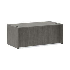 Alera 71 in. x 35.5 in. x 29.63 in. Valencia Series Straight Front Desk Shell - Gray