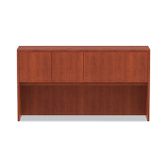 Alera 64.75 in. x 154 in. x 35.38 in. 4 Compartments Valencia Series Hutch with Doors - Medium Cherry
