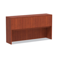 Alera 64.75 in. x 154 in. x 35.38 in. 4 Compartments Valencia Series Hutch with Doors - Medium Cherry