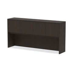 Alera Valencia Series 70.63 in. x 15 in. x 35.38 in. Hutch with Doors - Espresso