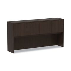 Alera Valencia Series 70.63 in. x 15 in. x 35.38 in. Hutch with Doors - Espresso