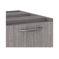 Alera Valencia Series 15.63 in. x 20.5 in. x 28.5 in. Legal/Letter 3-Drawer Full Pedestal File - Gray