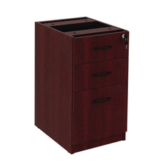 Alera Valencia Series 15.63 in. x 20.5 in. x 28.5 in. Box/File Full Pedestal - Mahogany