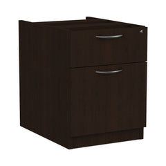 Alera 15.63 in. x 20.5 in. x 19.25 in. Valencia Series 2-Drawer Hanging File Pedestal - Espresso