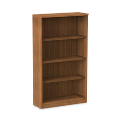 Alera Valencia Series 31.75 in. x 14 in. x 54.88 in. 4 Shelves Bookcase - Modern Walnut