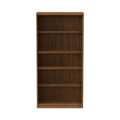 Alera 31.75 in. x 14 in. x 64.75 in. Valencia Series 5-Shelf Bookcase - Modern Walnut