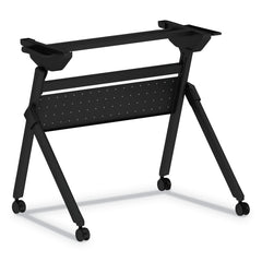Alera 32.25 in. x 23.63 in. x 28.5 in. Flip and Nest Table Base - Black