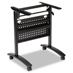 Alera Valencia 28.5 in. W x 19.75 in. D x 28.5 in. H Flip Training Table Base with Modesty Panel - Black