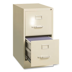 Alera 15 in. x 25 in. x 28.38 in. Letter-Size 2-Drawer Economy Vertical File - Putty