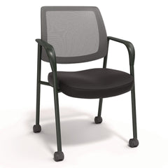 Alera 24.41 in. x 23.62 in. x 35.04 in. Wessex Mesh Fabric Guest Chair - Black
