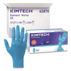 Ansell Kimtech Element Nitrile Exam Gloves - X-Small, Blue (2500/Carton)