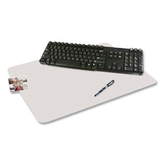 Artistic Eco-Clear 17 in. x 22 in. Desk Pad with Antimicrobial Protection - Clear