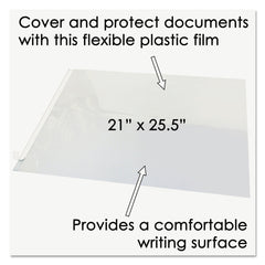 Artistic 25.5 x 21 Second Sight Plastic Desk Protector with Hinged Protector - Clear