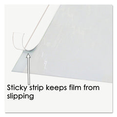 Artistic 25.5 x 21 Second Sight Plastic Desk Protector with Hinged Protector - Clear