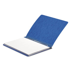 ACCO 8.5 in. x 11 in. 3 in. Capacity Two-Piece Prong Fastener Side Bound Report Cover with Tyvek Reinforced Hinge - Dark Blue