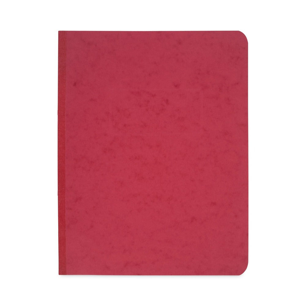 ACCO 8.5 in. x 11 in. 3 in. Capacity Two-Piece Prong Fastener Pressboard Report Cover with Tyvek Reinforced Hinge - Red