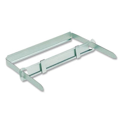 ACCO 3.5 in. Capacity 4.25 in. Center to Center Premium Two-Prong Paper Fastener Base and Compressor Sets - Silver (50/Box)