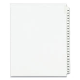 Avery 11 in. x 8.5 in. 25-Tab 126 to 150 Avery Style Preprinted Legal Exhibit Side Tab Index Dividers - White (1-Set)