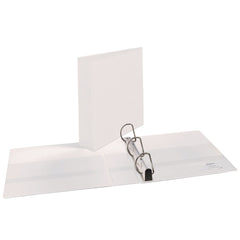 Avery 3 Slant Rings 2 in. Capacity 11 in. x 8.5 in. Heavy-Duty Non Stick View Binder with DuraHinge - White