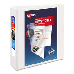 Avery 3 Slant Rings 2 in. Capacity 11 in. x 8.5 in. Heavy-Duty Non Stick View Binder with DuraHinge - White