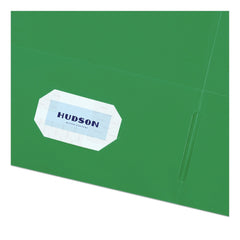 Avery 40 Sheet Capacity 11 in. x 8.5 in. Two-Pocket Folder - Green (25/Box)