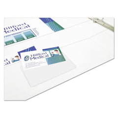 Avery 3.5 in. x 2 in. Self-Adhesive Top-Load Business Card Holders - Clear (10/Pack)