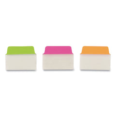 Avery 2 in. x 1.5 in. 1/5-Cut Standard Ultra Tabs Repositionable Tabs - Assorted Neon Colors (48/Pack)