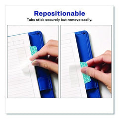Avery 2 in. x 1.5 in. 1/5-Cut Ultra Tabs Repositionable Tabs - Assorted Colors (24/Set)