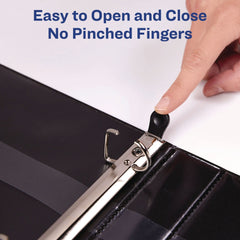 Avery 3 One Touch EZD Rings 2 in. Capacity 11 in. x 8.5 in. Heavy-Duty Non-View Binder with DuraHinge - Blue
