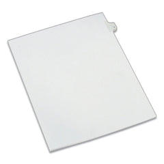 Avery 10-Tab "4-in 11 in. x 8.5 in. Allstate Style Preprinted Legal Exhibit Side Tab Index Dividers - White (25/Pack)