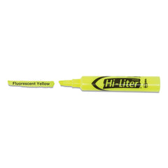 Avery Chisel Tip Desk-Style HI-LITER Highlighter Value Pack - Fluorescent Yellow Ink, Yellow/Black Barrel (36/Pack)