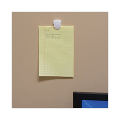 Advantus 0.25 in. Jaw Capacity Magnetic/Adhesive Clips - White (20/Box)