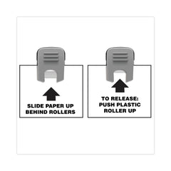 Advantus Grip-A-Clip 0.13 in. Jaw Capacity Magnetic/Adhesive Clips - Gray (10/Box)