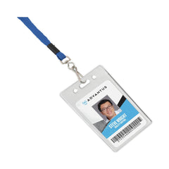 Advantus 36 in. Long Breakaway Lanyards with Metal J-Hook Fastener - Blue (24/Box)