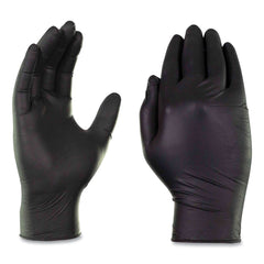 Ammex 5 mil Industrial Powder-Free Nitrile Gloves - XX-Large, Black (1000/Carton)
