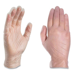 Ammex 3 mil Industrial Powder-Free Vinyl Gloves - Medium, Clear (1000/Carton)