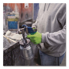 Ammex 8 mil Heavy-Duty Industrial Powder-Free Nitrile Gloves - 2X-Large, Green (1000/Carton)
