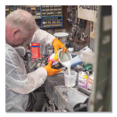 Ammex 8 mil Heavy-Duty Industrial Powder-Free Nitrile Gloves - 2X-Large, Orange (1000/Carton)