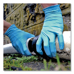 Ammex 5 mil Industrial Powder-Free Nitrile Gloves - Small, Blue (1000/Carton)