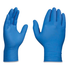 Ammex X342100 3 mil Industrial Powder-Free Nitrile Gloves - Small, Blue (1000/Carton)