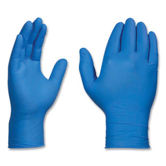 Ammex X344100 3 mil Industrial Powder-Free Nitrile Gloves - Medium, Blue (1000/Carton)