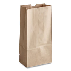 Ross & Wallace Paper Products 100320500PK/BL 8.25 in. x 5.25 in. x 16.13 in. #20 Size Grocery Paper Bags - Kraft (500/Bundle)