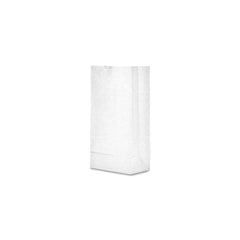 Ross & Wallace Paper Products 7 in. x 4.38 in. x 13.75 in. #10 Size Grocery Paper Bags - White (500/Bundle)