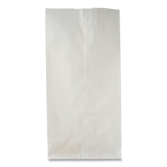 Ross & Wallace Paper Products 7 in. x 4.38 in. x 13.75 in. #10 Size Grocery Paper Bags - White (500/Bundle)