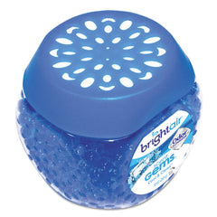 BRIGHT Air 10 oz. Scent Gems Odor Eliminator - Cool and Clean, Blue (6/Carton)