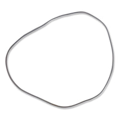 BAND-IT 0.25 in. x 25 in. Trash Can Loops for 32-Gallon to 55-Gallon Cans - Gray (36/Carton)