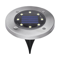 Black & Decker (8/Pack) Outdoor Solar-Powered Disk Light
