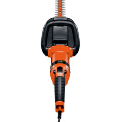 Black & Decker 120V 3.3 Amp 24 in. Corded Hedge Trimmer with Rotating Handle and Dual Action Blades