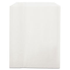 Bagcraft Grease-Resistant 6 in. x 7.25 in. Single-Serve Bags - White (2000/Carton)